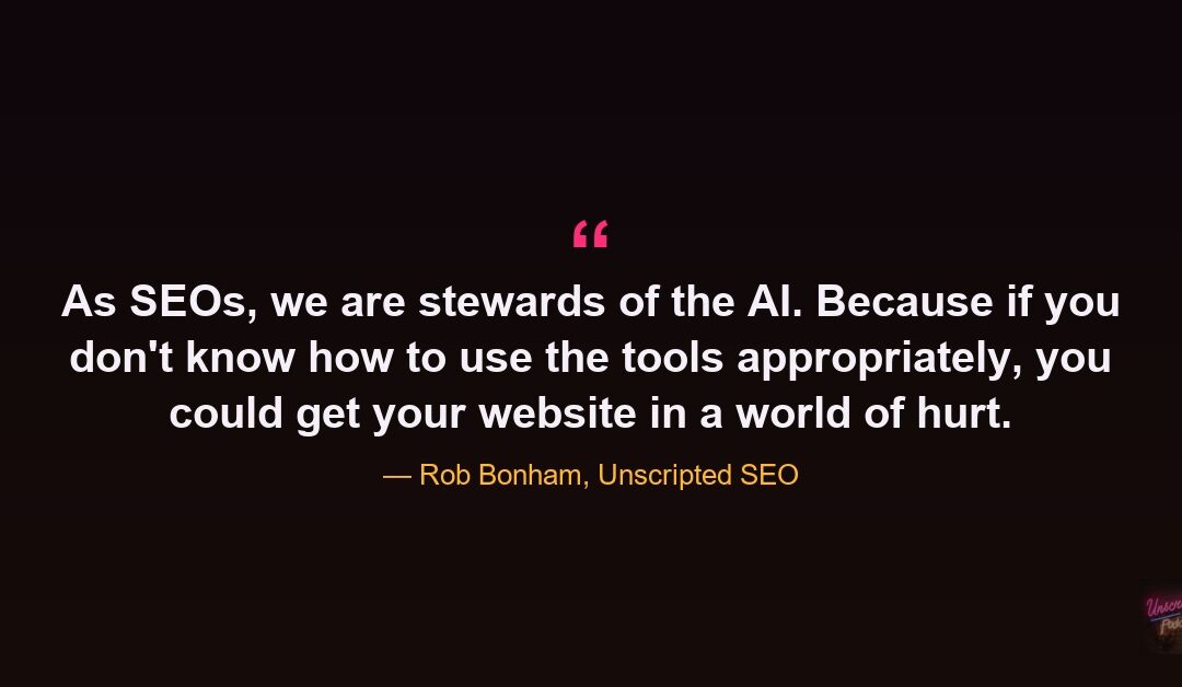 Rob Bonham on SEO in the Agentic Age