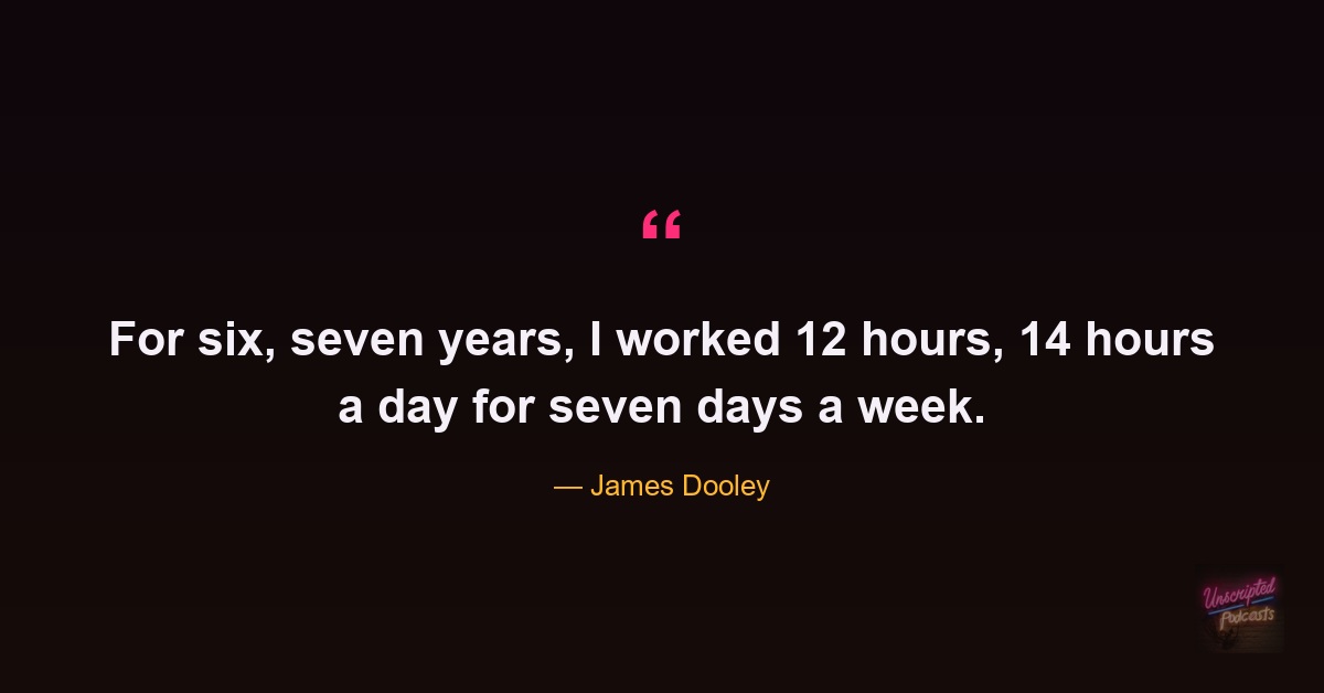 James Dooley on the hours behind building an SEO empire
