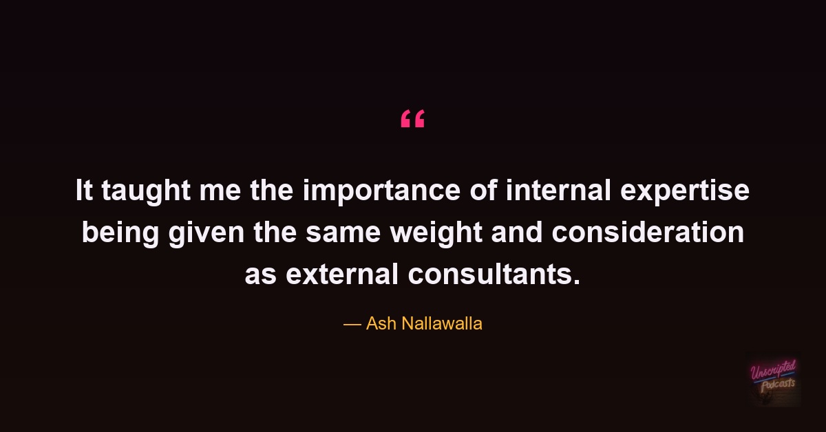 Ash Nallawalla on weighting in-house SEO expertise like outside consultants