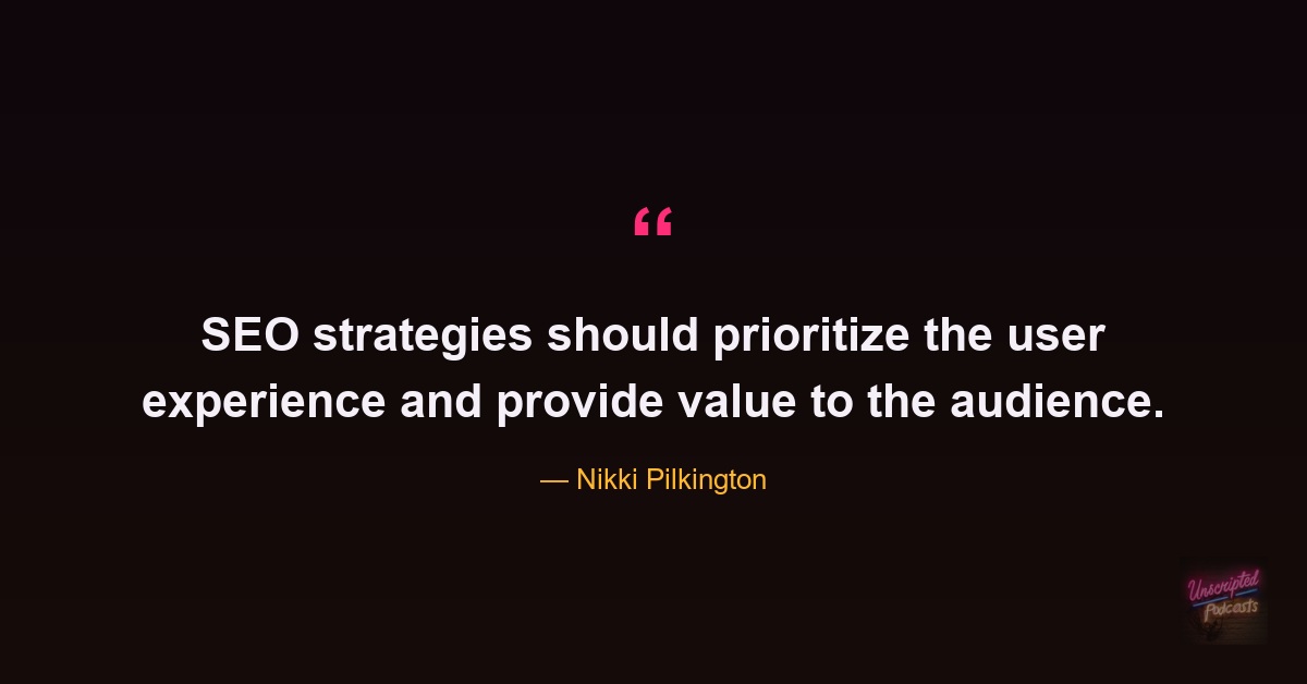 Nikki Pilkington on prioritising user experience after Google updates