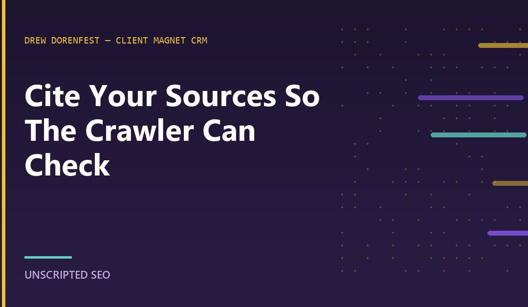 Drew Dorenfest On Getting Verified By Crawlers